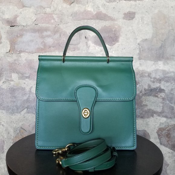 coach willis top handle green